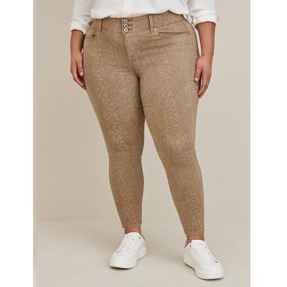 Torrid Jeggings Size 18 Python Super Soft Skinny High Rise - Picture 1 of 16